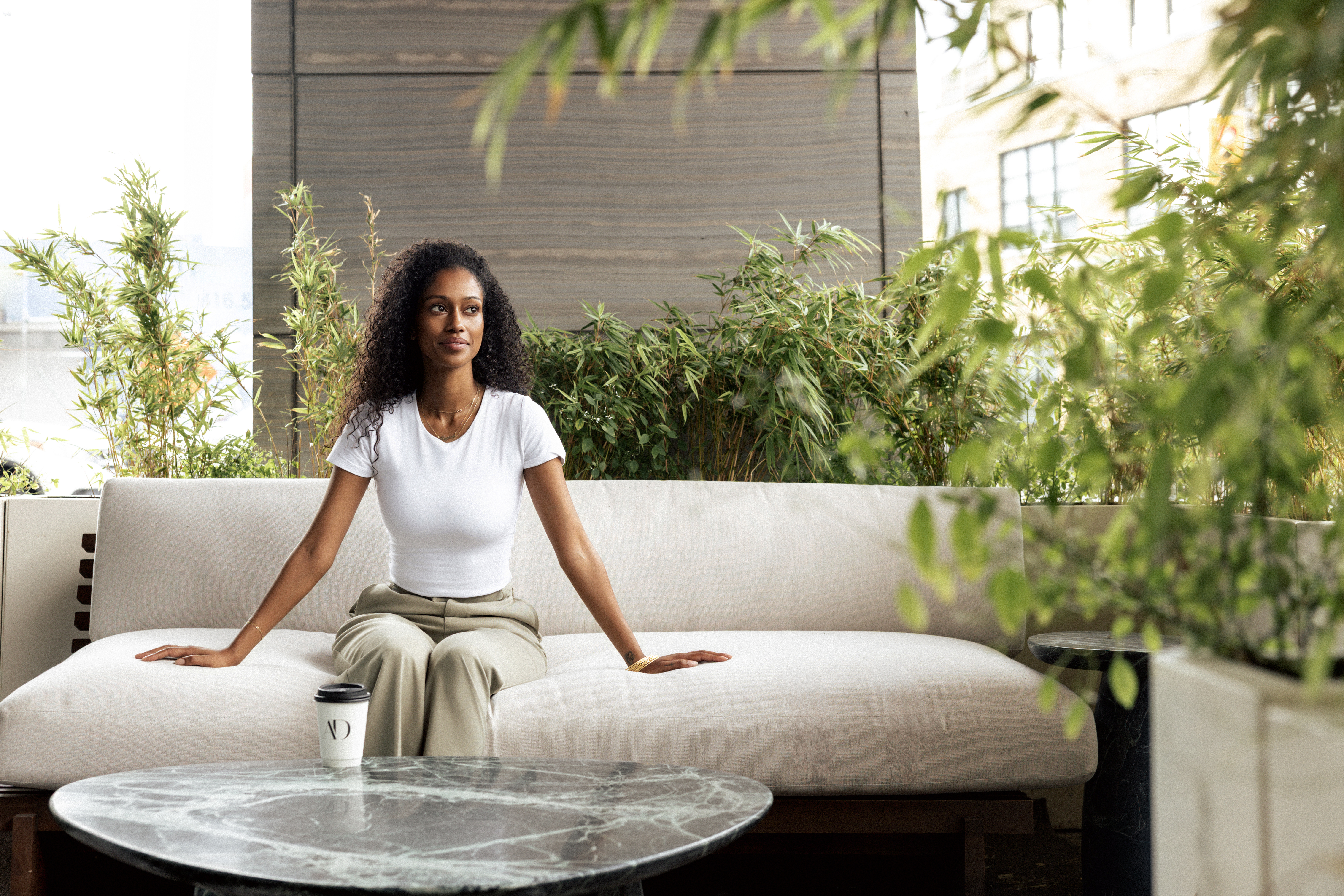 Peaceful terrace lounge at Ashraf Dentistry